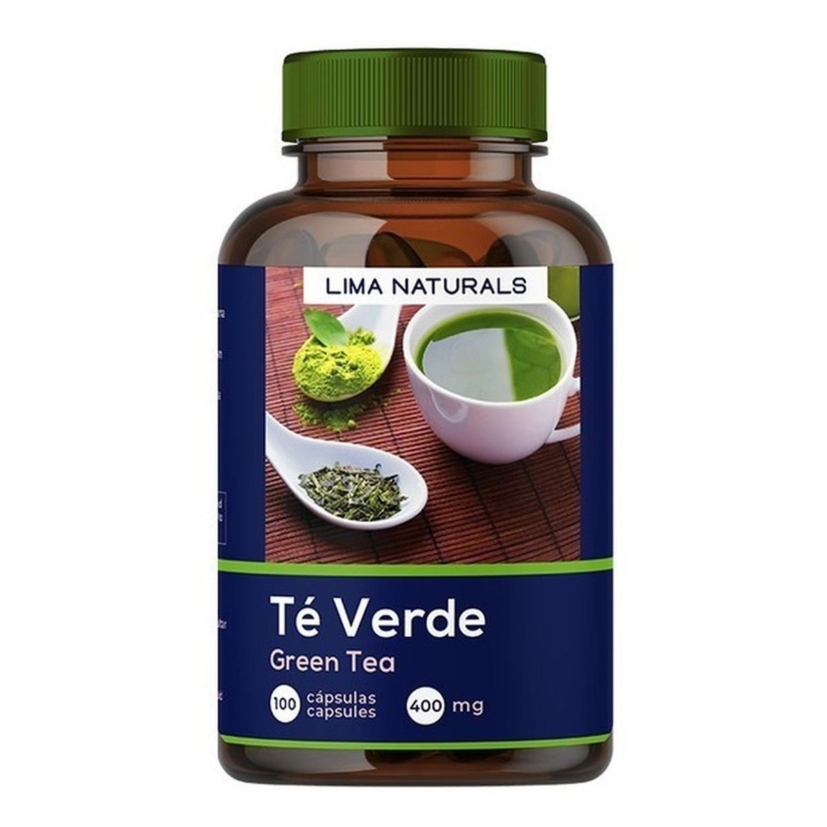 LIMA NATURALS - 01 Frasco Te Verde Lima Naturals 100 Capsulas