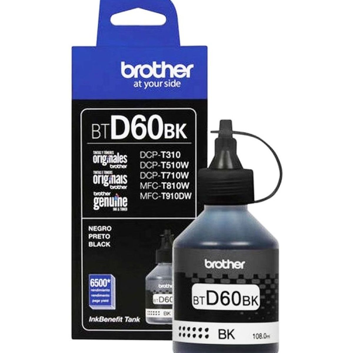 BROTHER - BOTELLA DE TINTA BROTHER  BTD 60BK  COLOR NEGRO