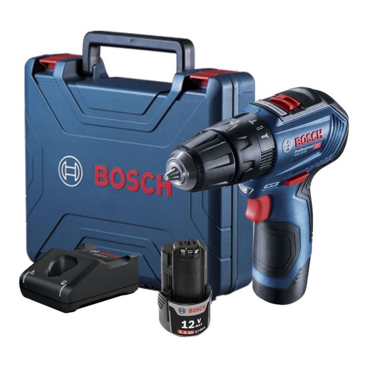BOSCH - Taladro Percutor 38 12V 30Nm Sin Carbones Bosch 06019G91E0-000