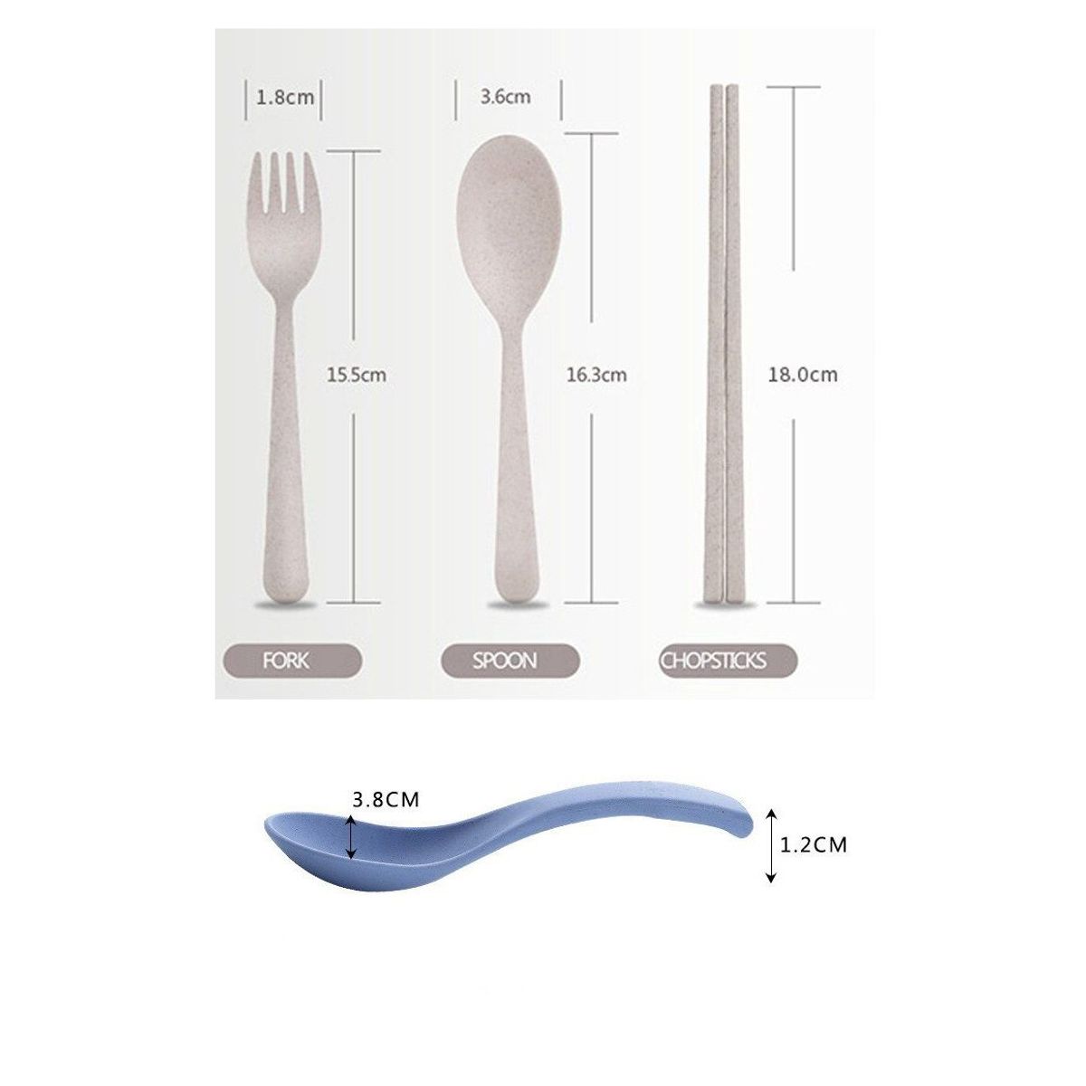 ITELSISTEM - Plato Para Bebé Bambú Oso Cubiertos Y Palitos blue