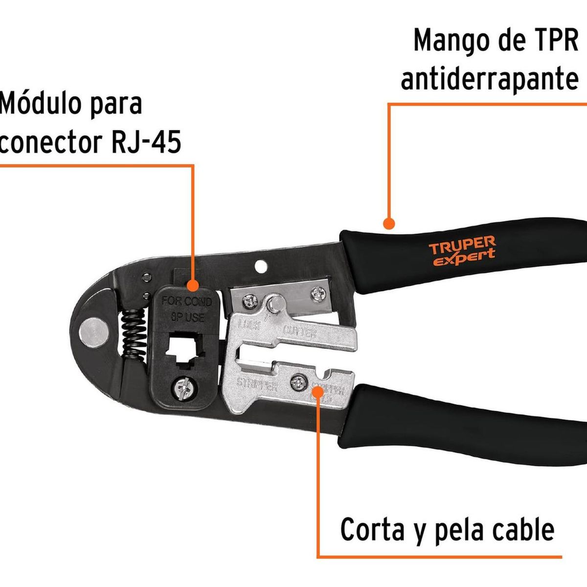 TRUPER - Ponchadora De Cable Red Internet Truper