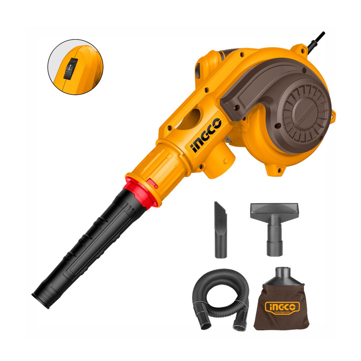 INGCO TOOLS - SOPLADOR ASPIRADORA 800W ELECTRICO HOTEL INGCO - AB8038