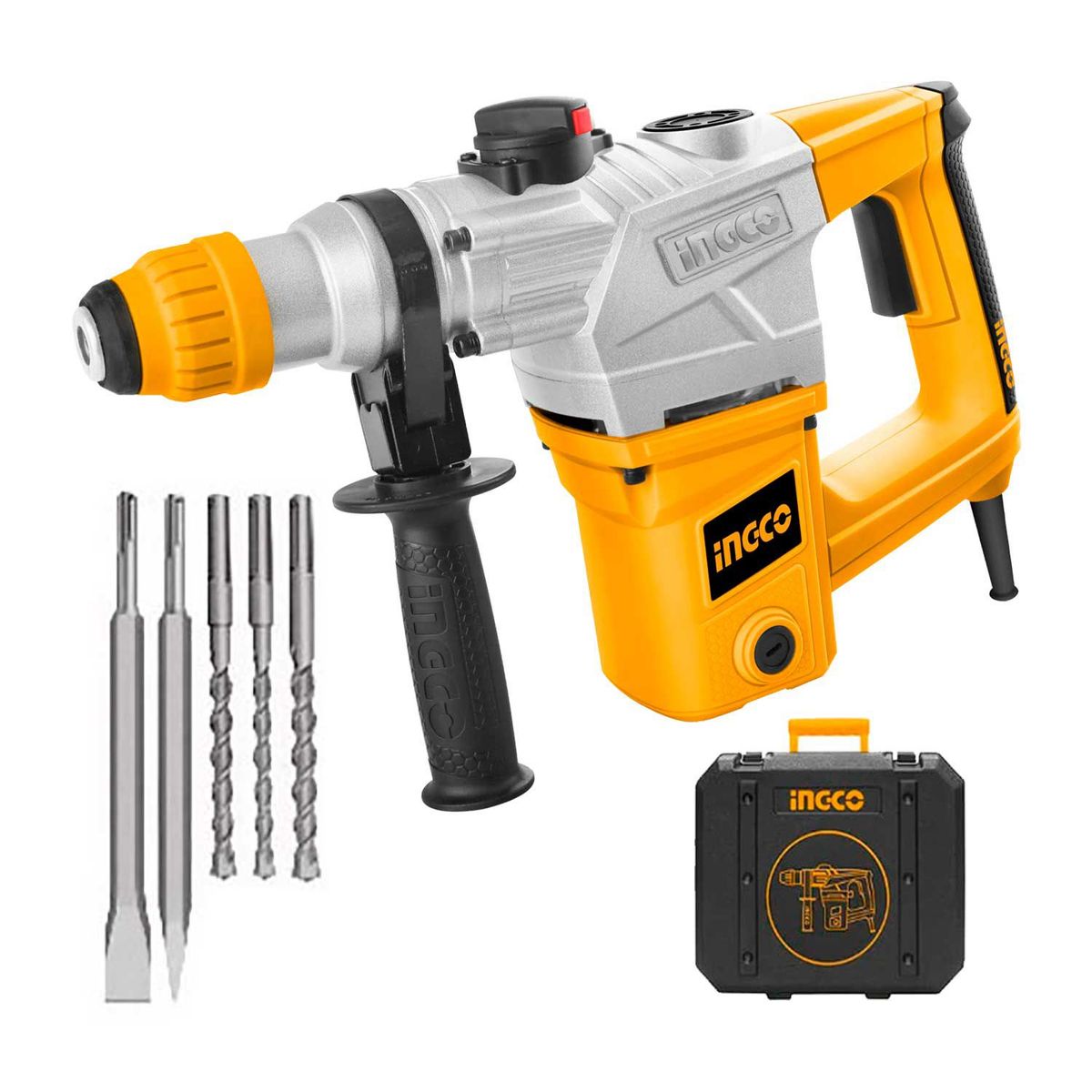 INGCO TOOLS - TALADRO ROTOMARTILLO 1050W SDS PLUS MALETIN 5J INGCO - RH10508