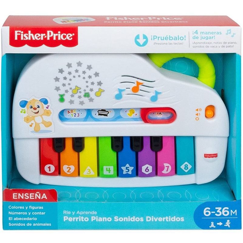 FISHER PRICE - Fisher Price Ríe y Aprende Perrito Piano Sonidos Divertidos