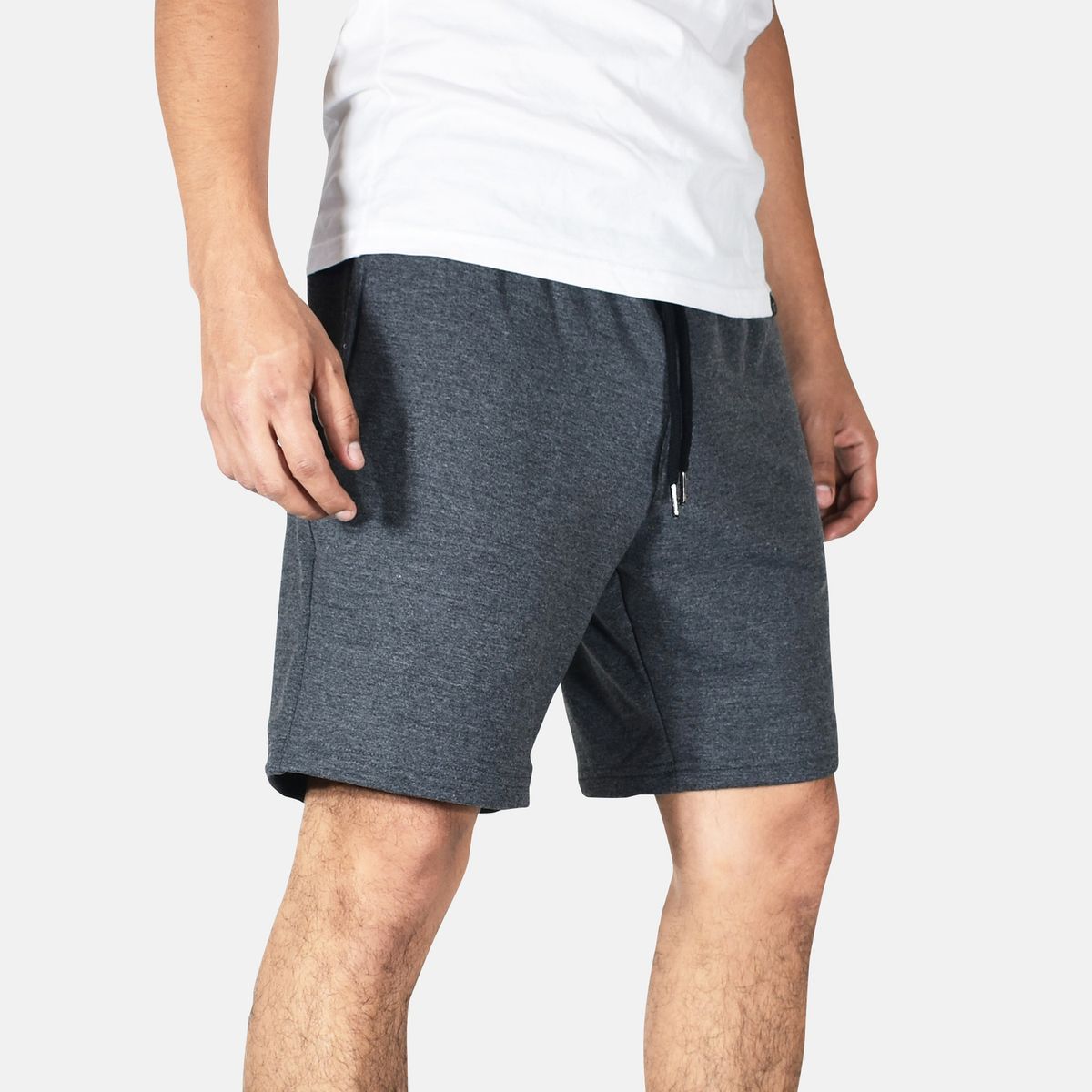 YONISTERS CLOTHING - Short de Algodón con Cierre Yonisters Clothing Charcoal