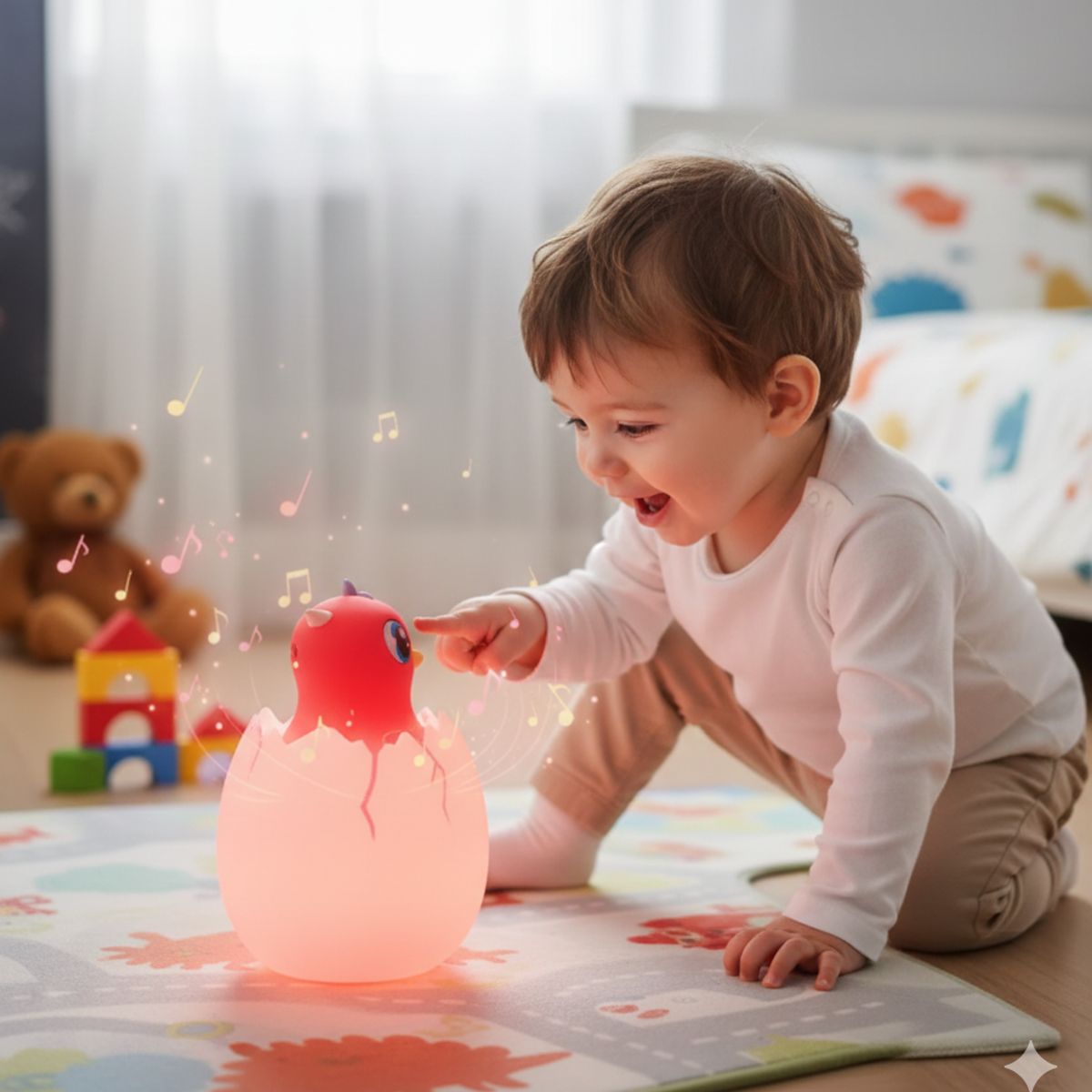 GENERICO - Lámpara de Dinosaurios Led Recargable 130 canciones - OWL