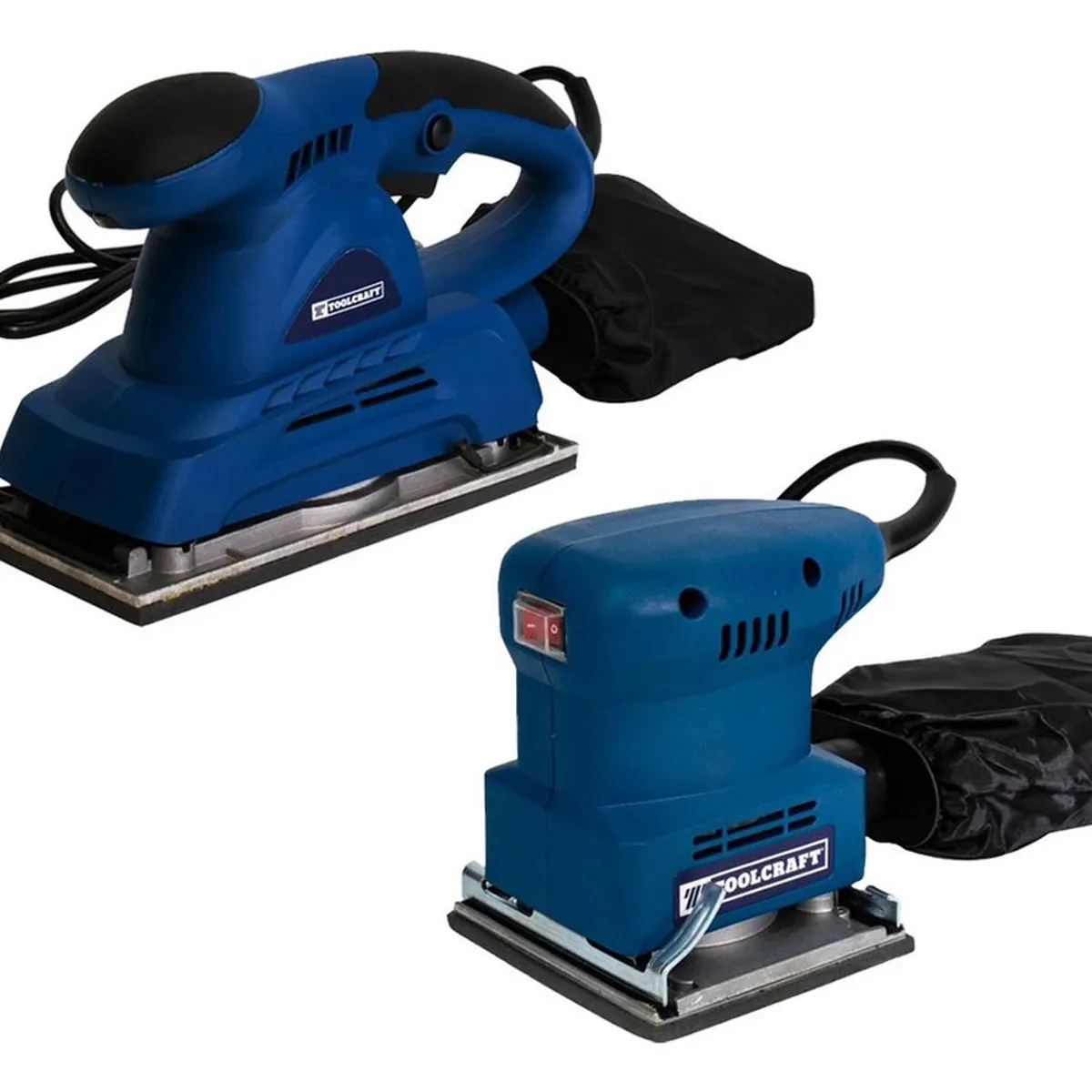 TOOLCRAFT - Lijadora Orbital 1/2 400 W + Lijadora Orbital 1/4 180 W TC5909K