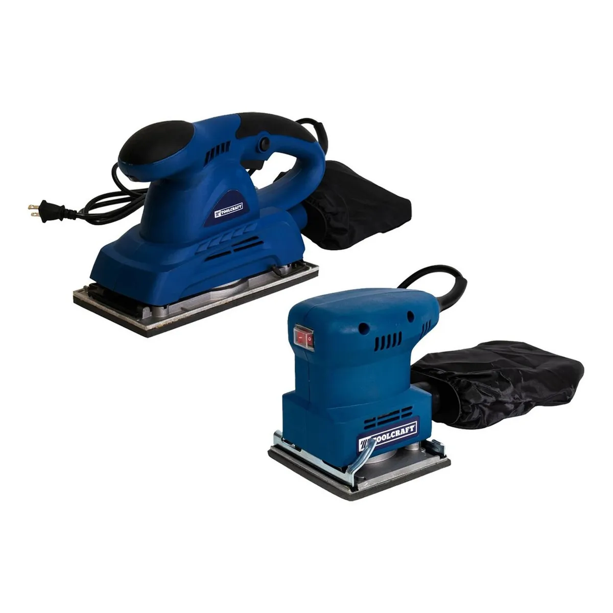 TOOLCRAFT - Lijadora Orbital 1/2 400 W + Lijadora Orbital 1/4 180 W TC5909K