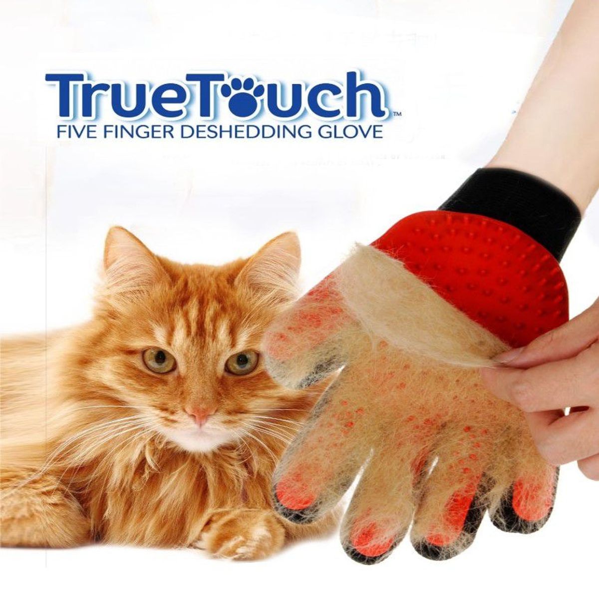 TRUE TOUCH - Guante Removedor De Pelos Mascota Perro Y Gato