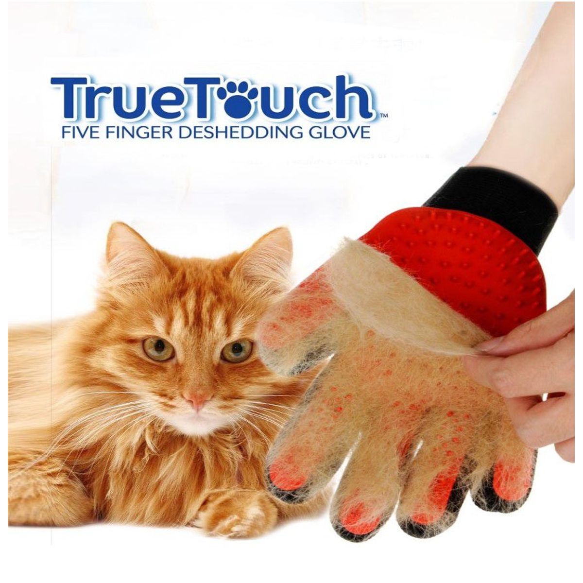TRUE TOUCH - Guante Removedor De Pelos Mascota Perro Y Gato