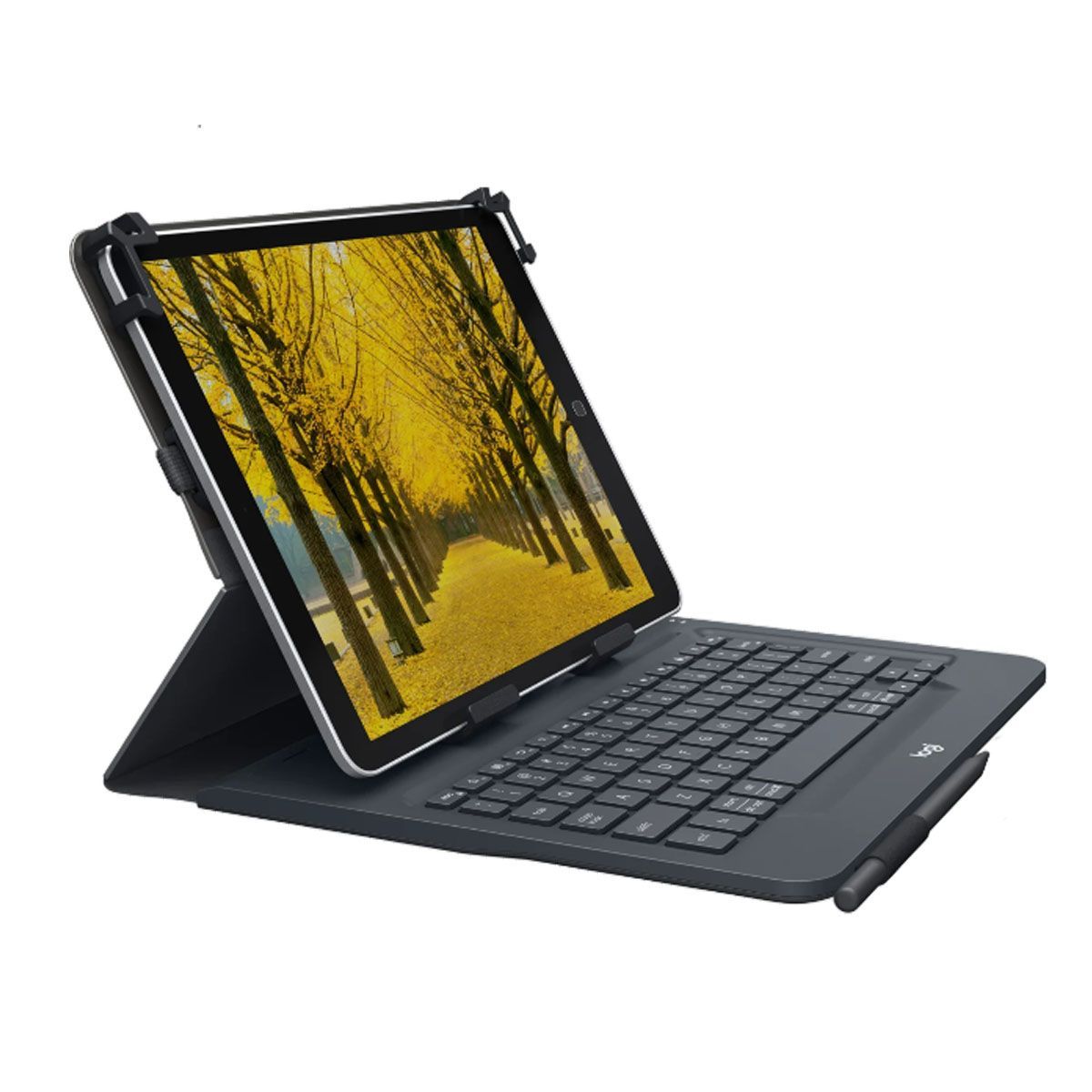 LOGITECH - Teclado Logitech Universal Folio 9 A 10 Bluetooth Black