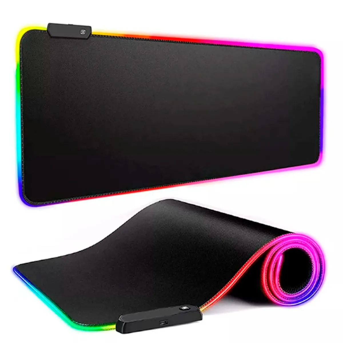 SEISA - Pad Mouse Gaming RGB Con Switch de Cambio Alfombrilla PC 30x80x04cm