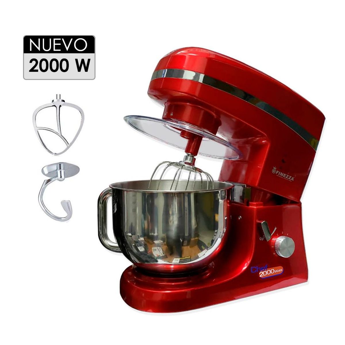 FINEZZA - Batidora Finezza Orbital-Profesional De 5.5 Litros Y 2000 Watts