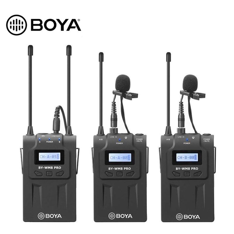 BOYA - Micrófono Inalámbrico Boya BY WM8 PRO K2 - Original