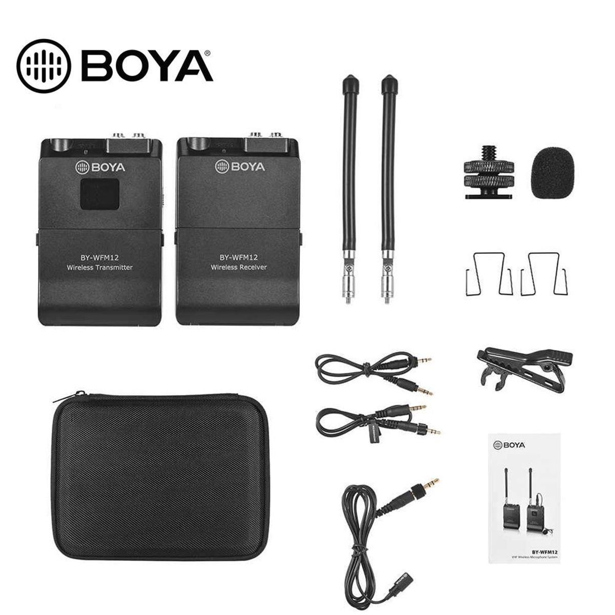 BOYA - Micrófono Inalámbrico Boya BY WFM12 - Original