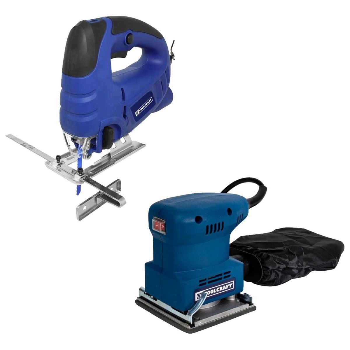 TOOLCRAFT - Sierra Caladora 570 W 60 mm + Lijadora Orbital 1/4 180 W TC5916-K2