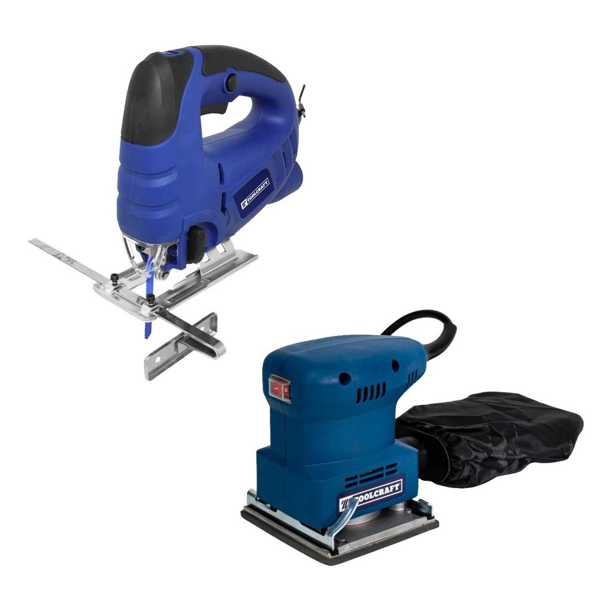 TOOLCRAFT - Sierra Caladora 570 W 60 mm + Lijadora Orbital 1/4 180 W TC5916-K2