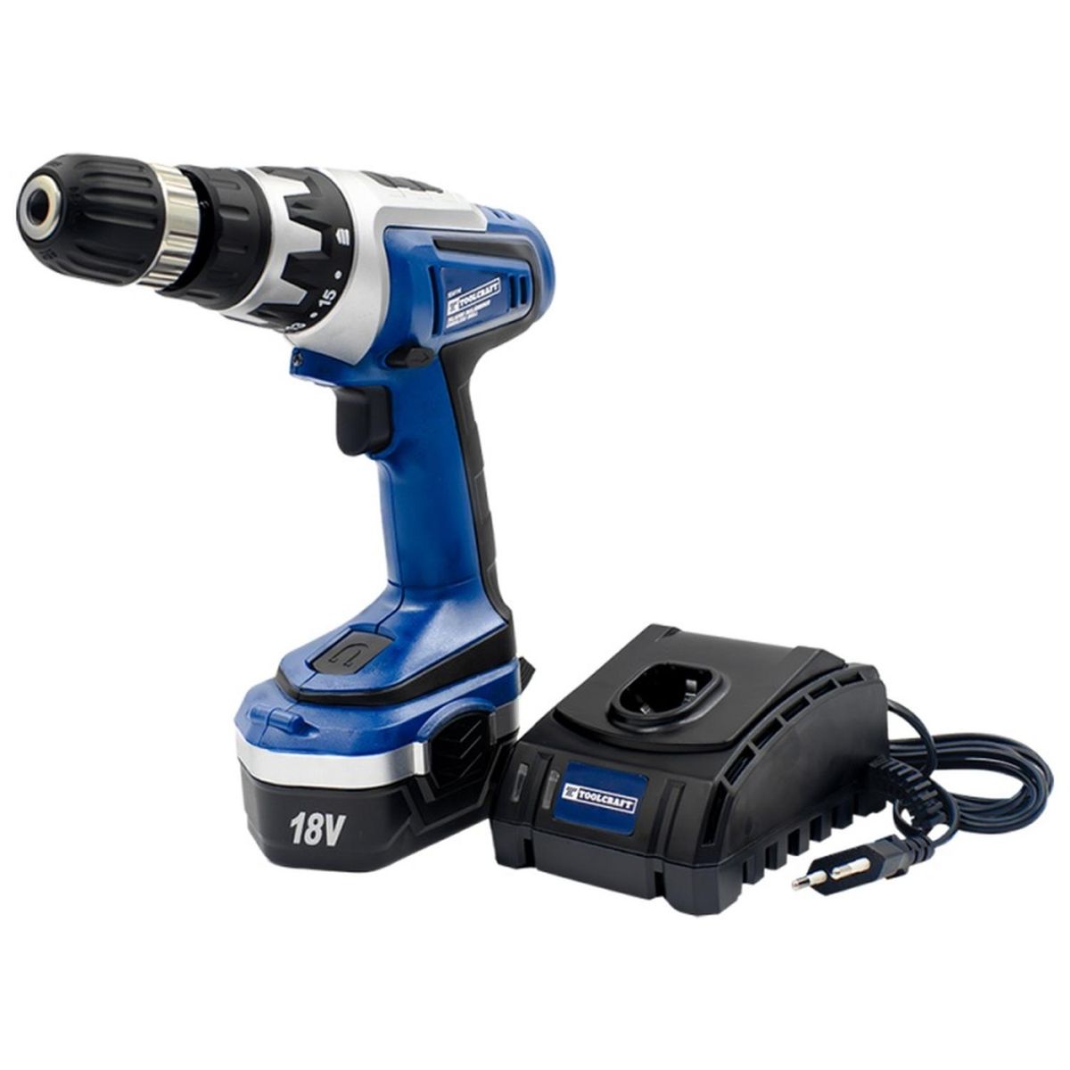 TOOLCRAFT - Taladro Atornillador Inalámbrico 3/8 18v Toolcraft Tc4114