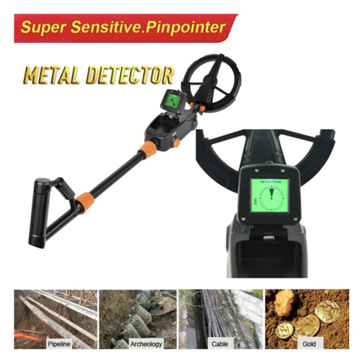 GENERICO - Detector de Metales Plata Oro Buscador de Tesoros