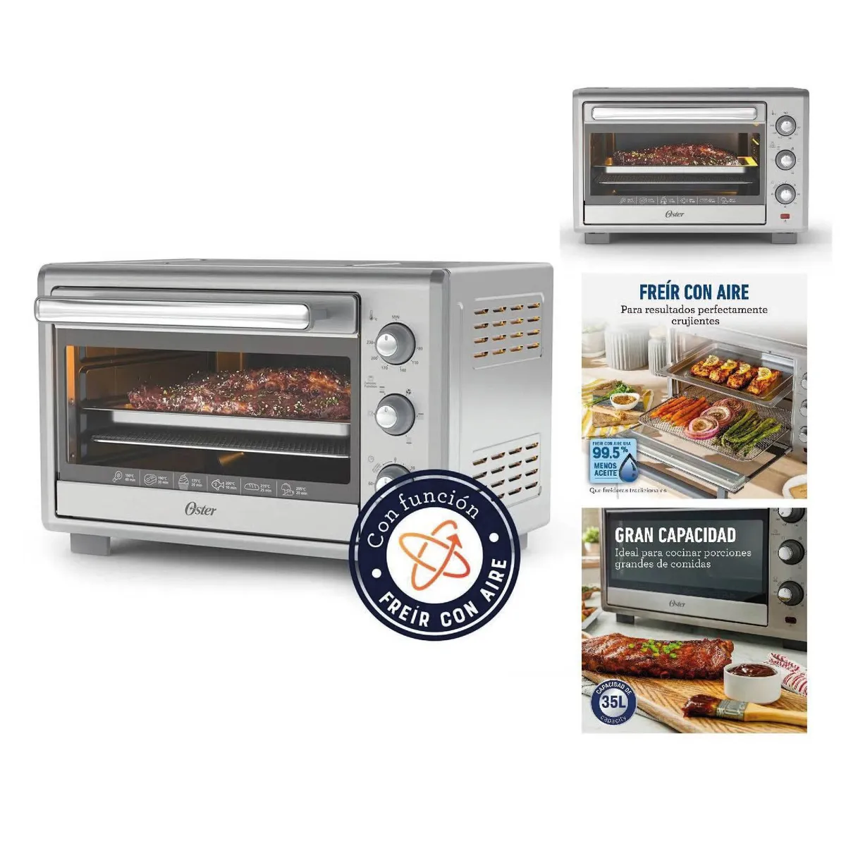 OSTER - Horno Con freidora De Aire TSSTTVLS35 35L