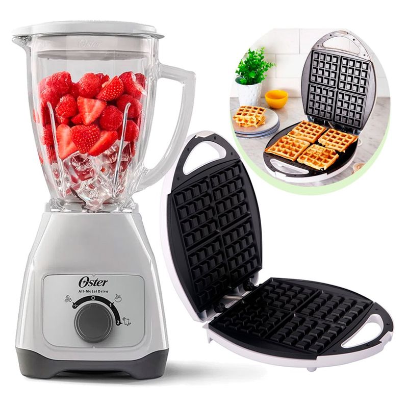 OSTER - Combo Licuadora BLSTKAGWRD  Waflera Imaco WM4150