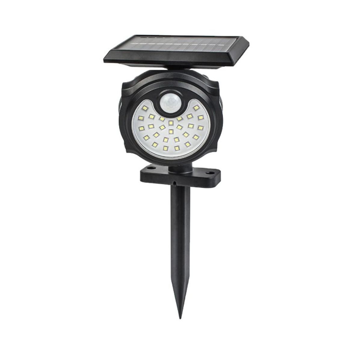 GENERICO - SPOT LIGHT RECARGABLE CON ENERGIA SOLAR 26 LED LUZ BLANCA