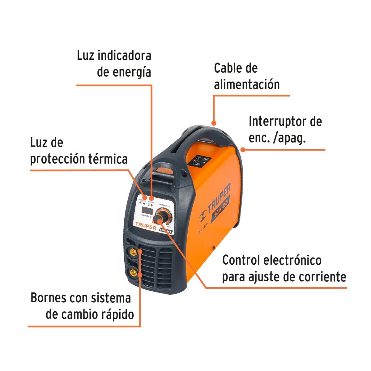 Truper - Maquina Soldadora Inversora 160A 220V Truper