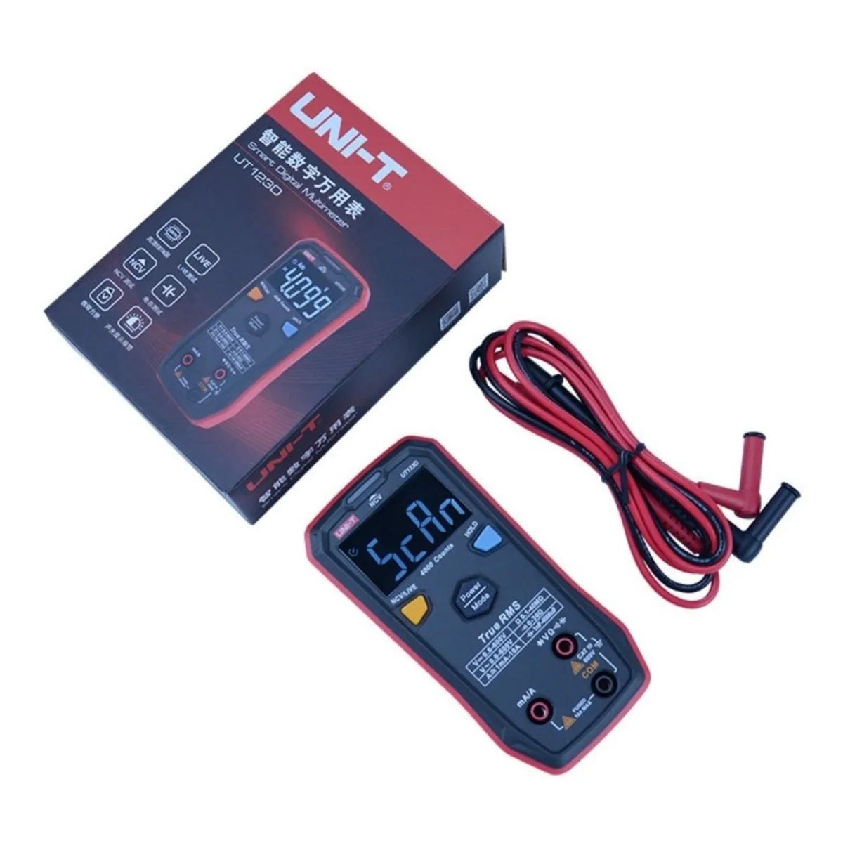 UNI T - Multimetro Multitester Digital Auto Rango Rms Real NVC UNI-T UT123D