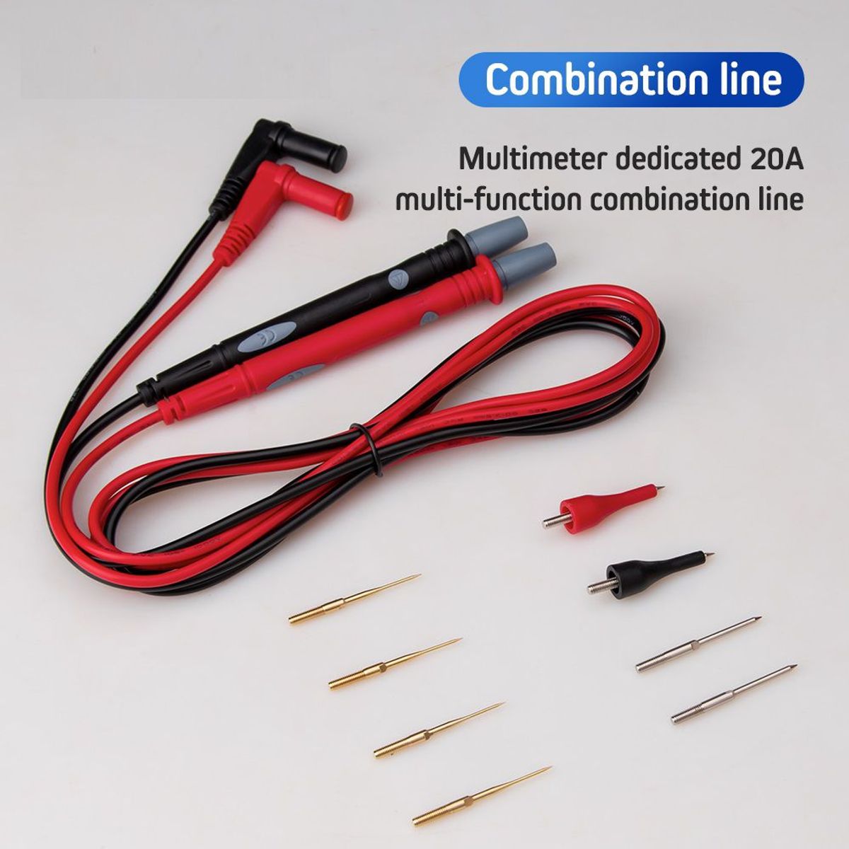 ANENG - Puntas De Prueba 20A Para Multímetro Multitester Kit 10 En 1