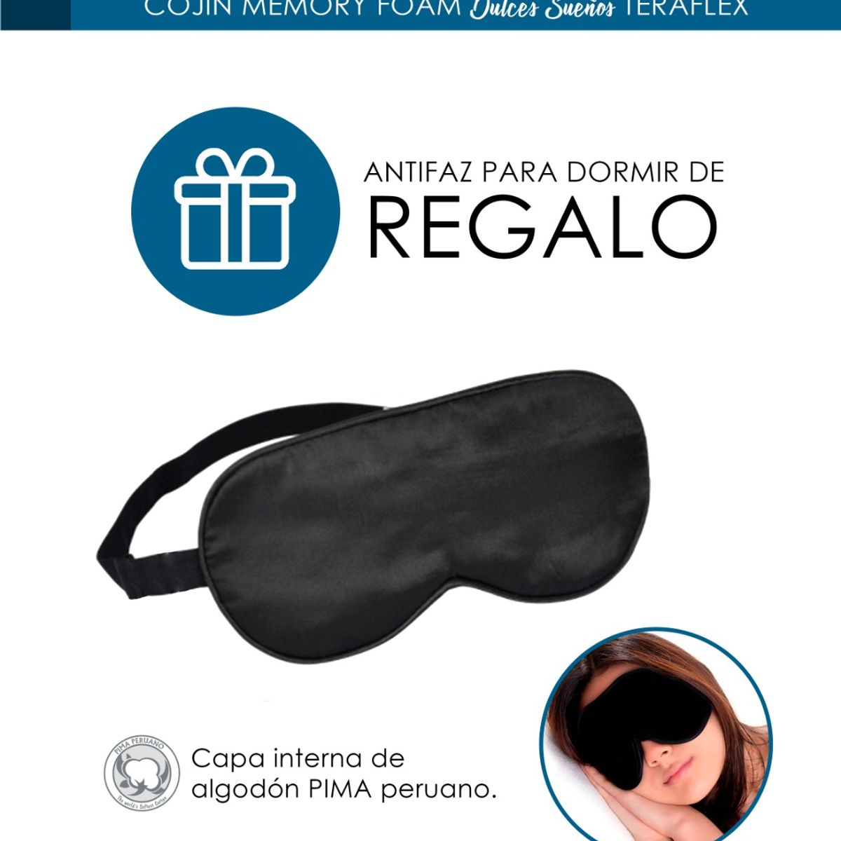TERAFLEX - COJIN ANTIREFLUJO Y ALMOHADA MEMORY FOAM  ALOE VERA 64x60x30 CM
