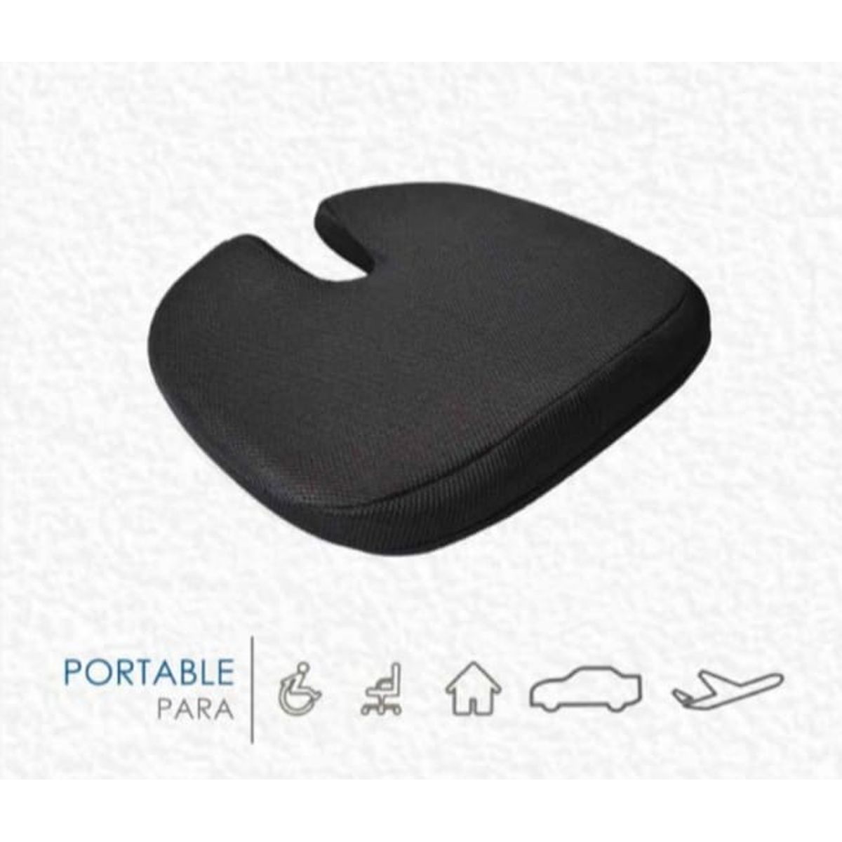 TERAFLEX - COJIN COXIS  MEMORY FOAM  47x42x5 CM TERAFLEX