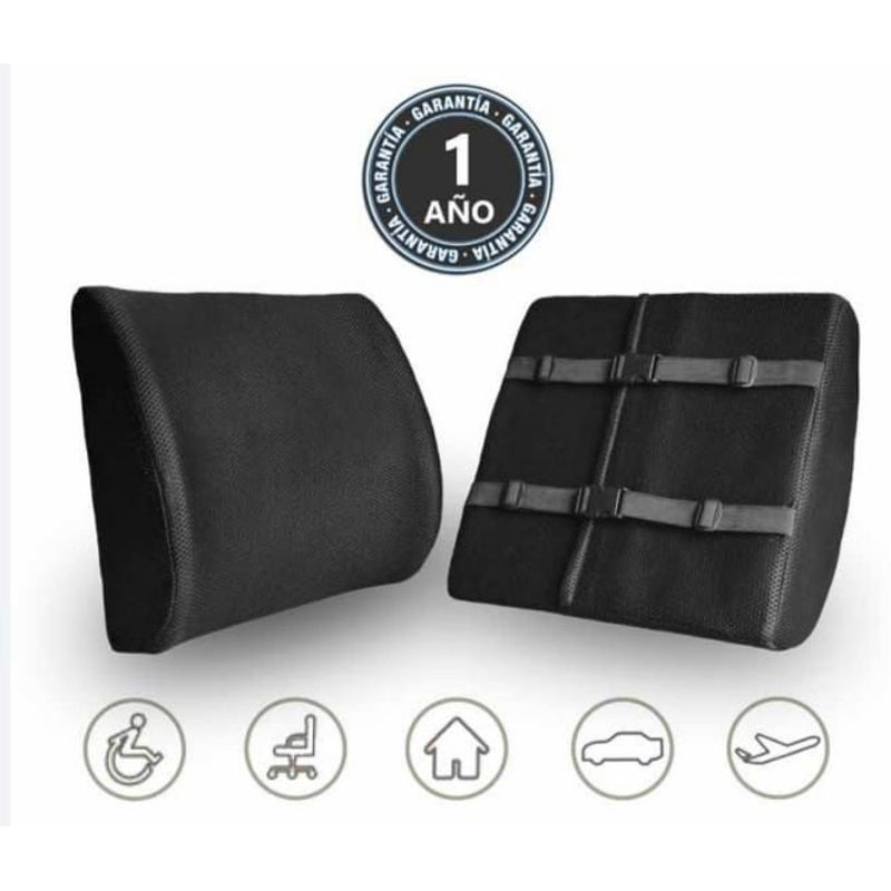 TERAFLEX - COJIN LUMBAR BLACK MAGIC  MEMORY FOAM  36x34x13 CM TERAFLEX