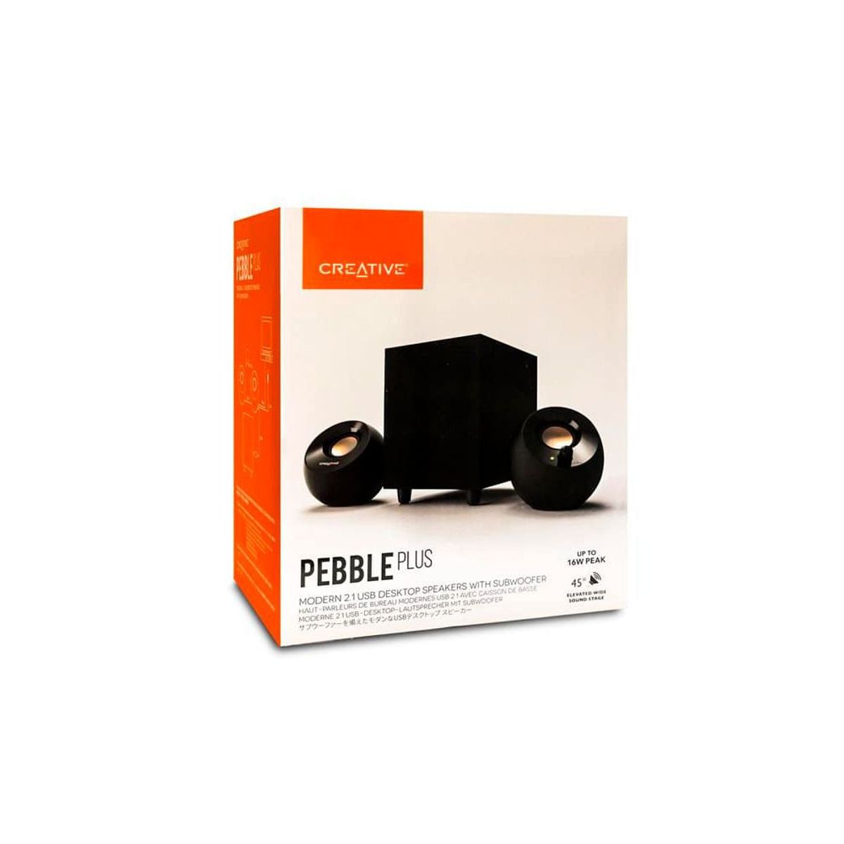 CREATIVE - Parlante Creative Pebble Plus 2.1 Usb Black