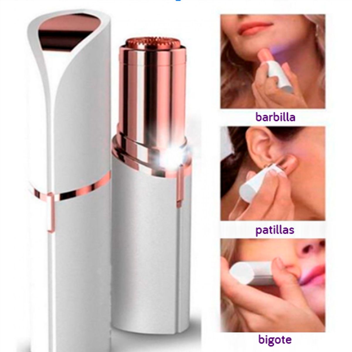 GENERICO - DEPILADOR FACIAL ELÉCTRICO INALÁMBRICO