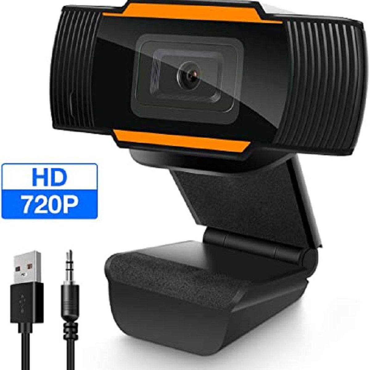 GENERICO - Webcam 720p Hd Con Micrófono Camara Usb Jack 35mm Pc Laptop