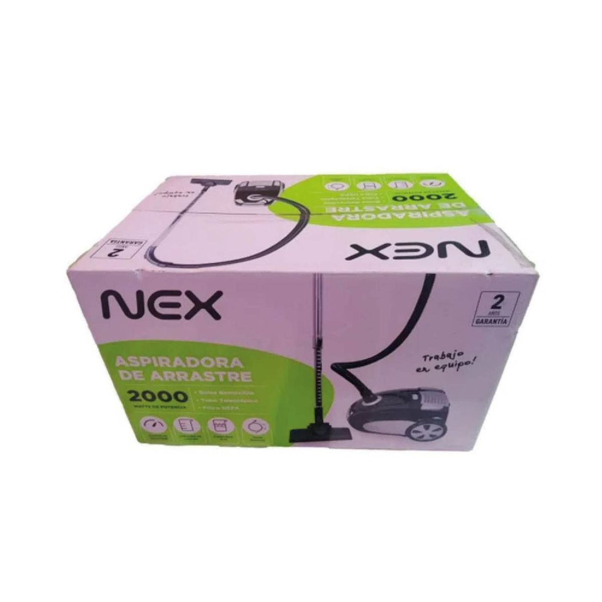NEX - Aspiradora De Arrastre Nex 2000 W Capacidad de 4.L VCP2000L4