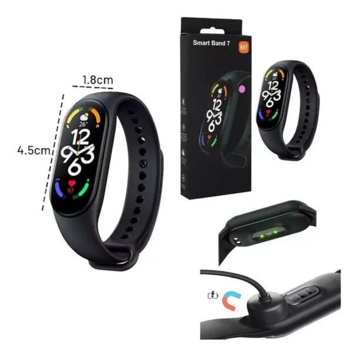LH ELECTRONIC - Smart band M7 reloj deportivo bluetooth Multifuncion