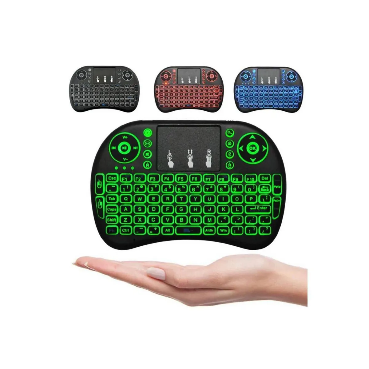 GENERICO - Mini teclado inalámbrico para tv laptop pc