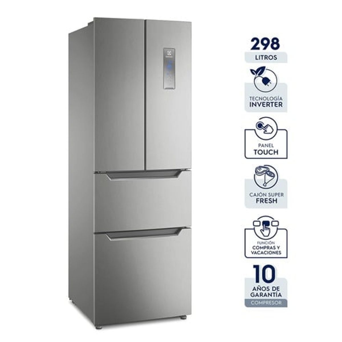 ELECTROLUX - Refrigeradora Electrolux No Frost 298L Multi Door ERFWV2HUS