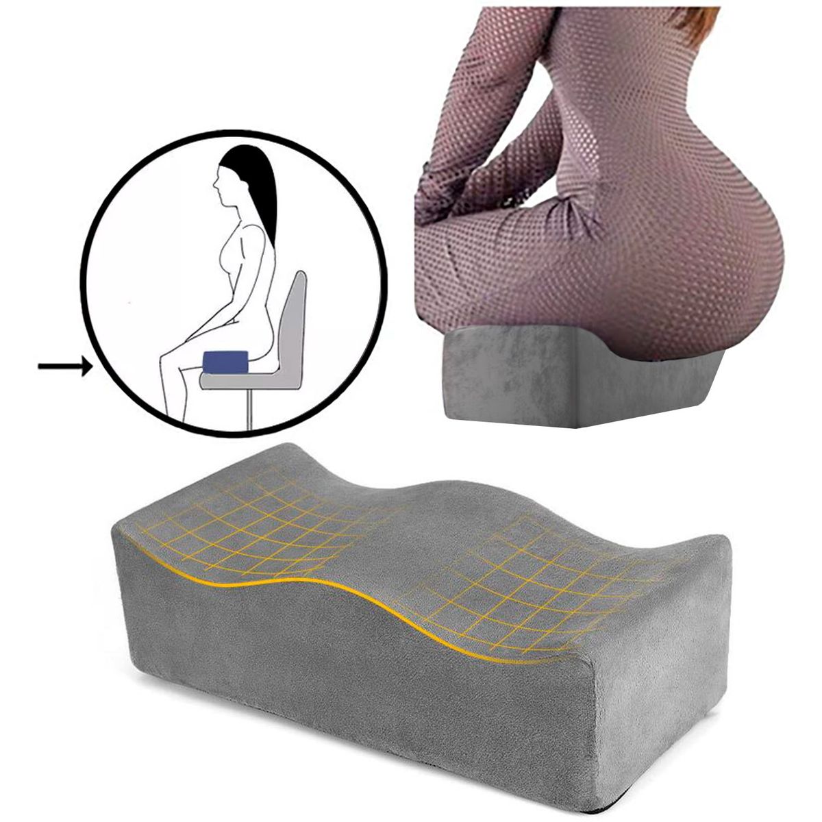PERUMASSAGE - Cojín para Gluteos - Asiento de recuperación Post cirugía BBL