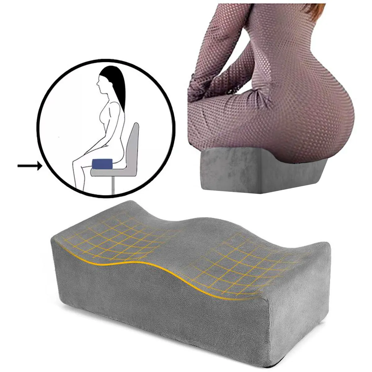 PERUMASSAGE - Cojín para Gluteos - Asiento de recuperación Post cirugía BBL