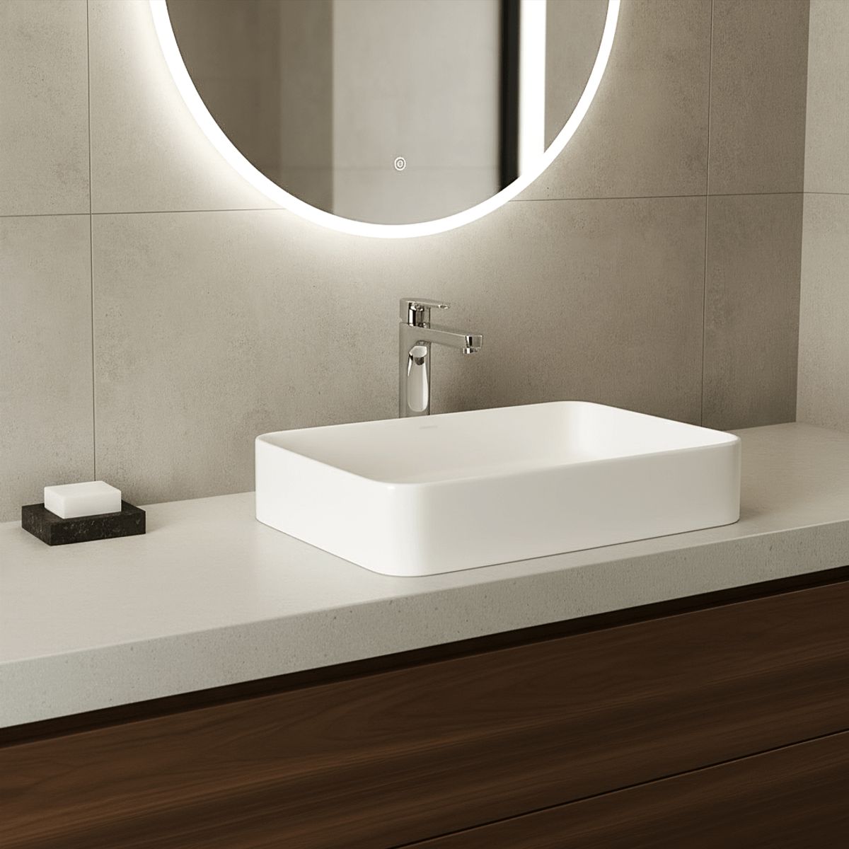 VAINSA - Monocomando Para Lavatorio Alta Maui Hecho En Bronce Vainsa