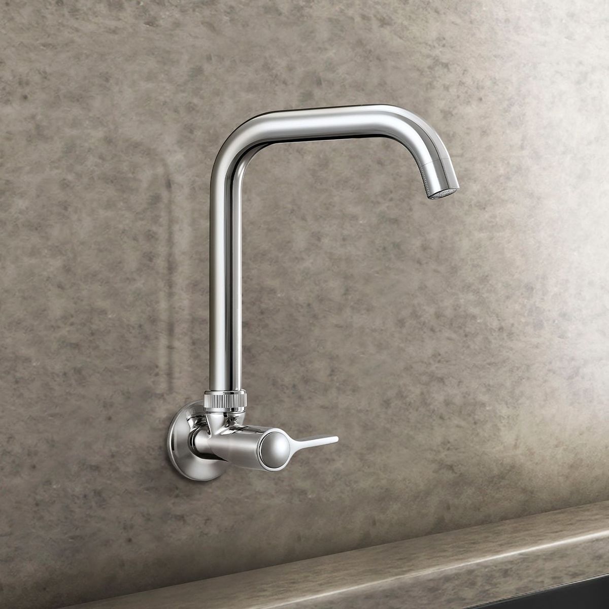 VAINSA - Llave para lavadero a la pared pico "r"line hecho en bronce