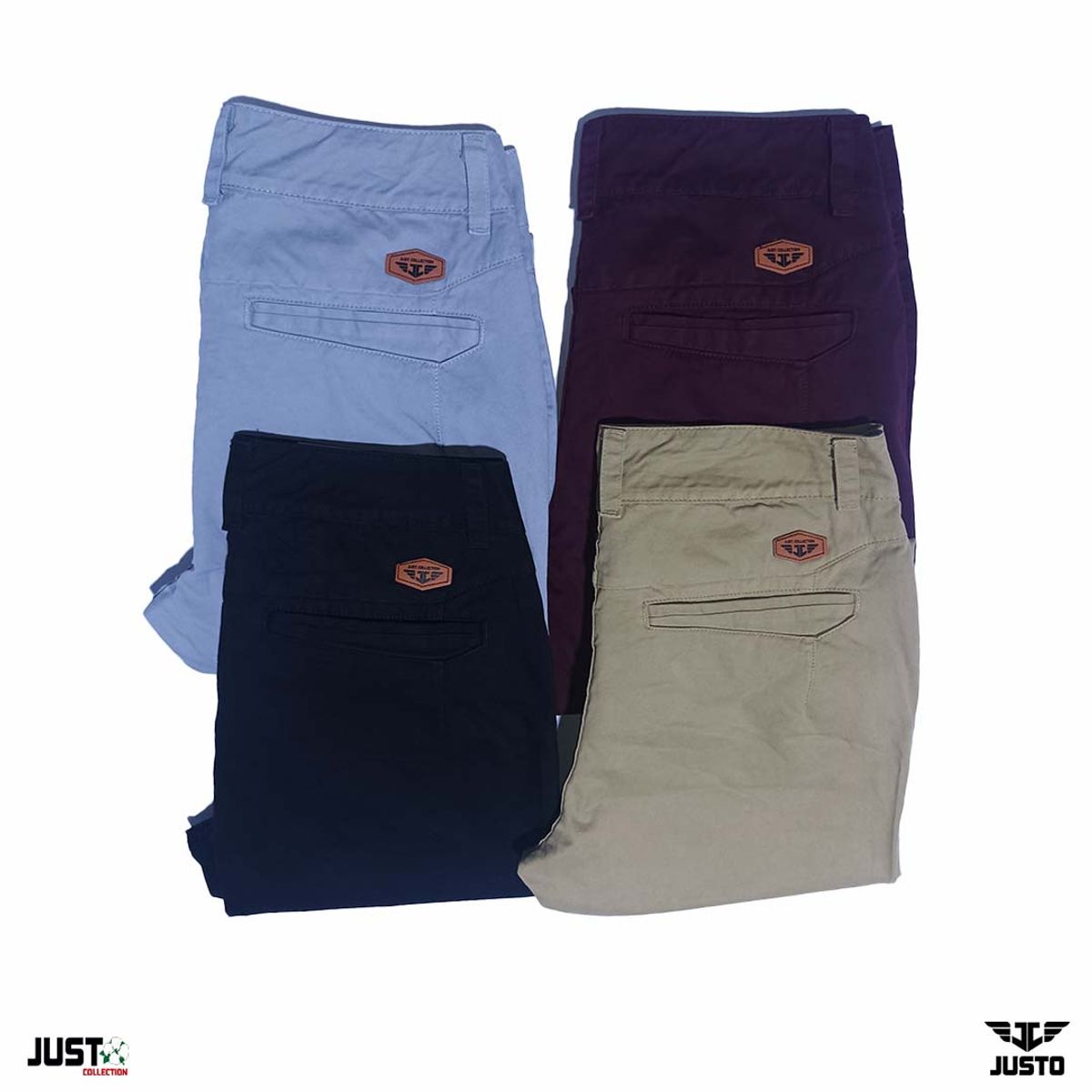 JUST - PANTALON DRILL PARA HOMBRE - NEGRO