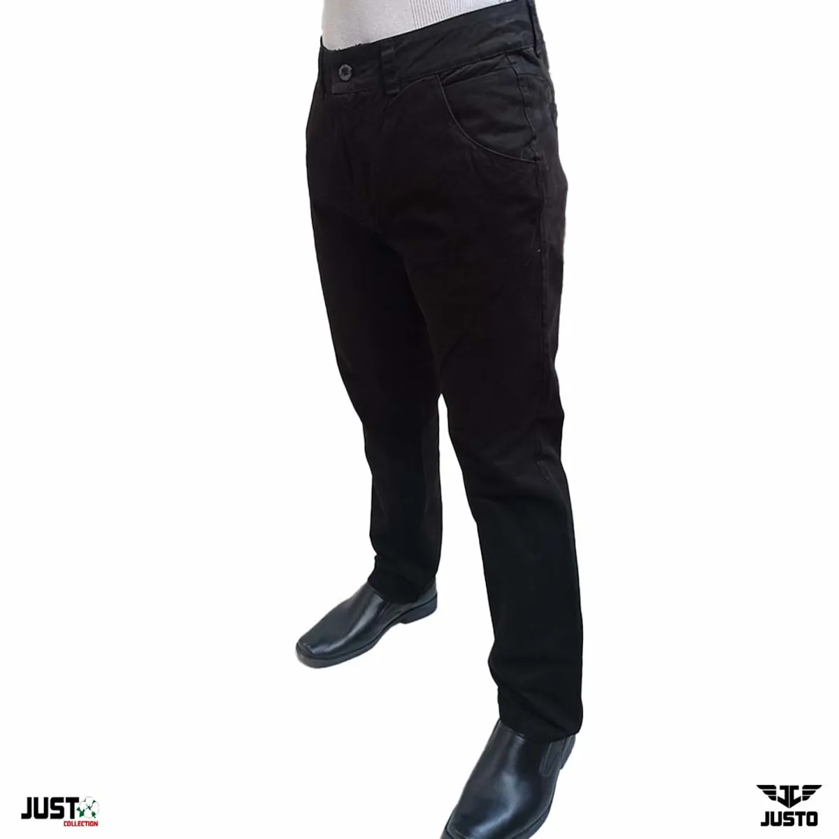 JUST - PANTALON DRILL PARA HOMBRE - NEGRO