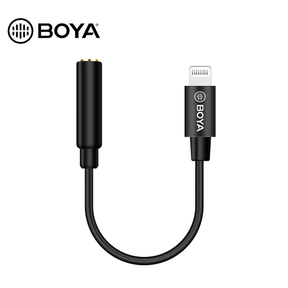 BOYA - Adaptador Boya BY-K8  TRS a Lightning - Original