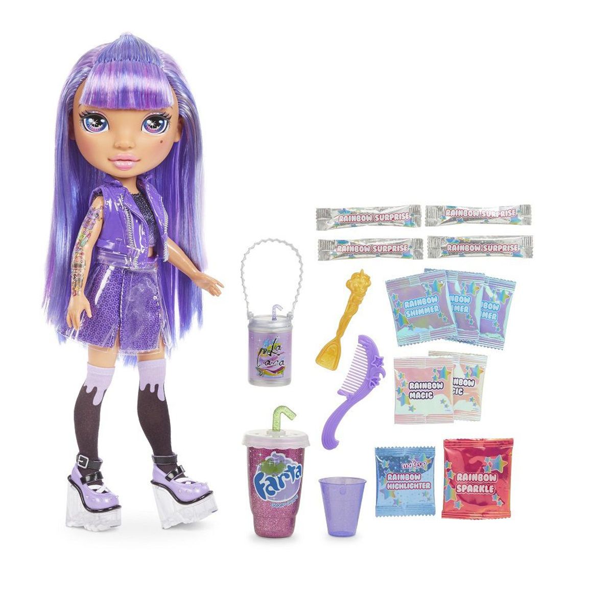 RAINBOW HIGH - Muñeca Rainbow High Slime Fashion - Amethyst Rae 35 Cm