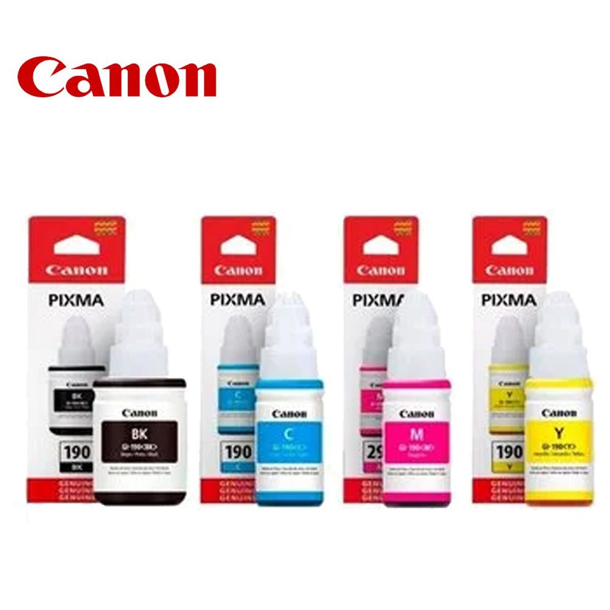 CANON - Kit 4 Tintas Canon 190 – Black, Yellow, Cyan y Magenta