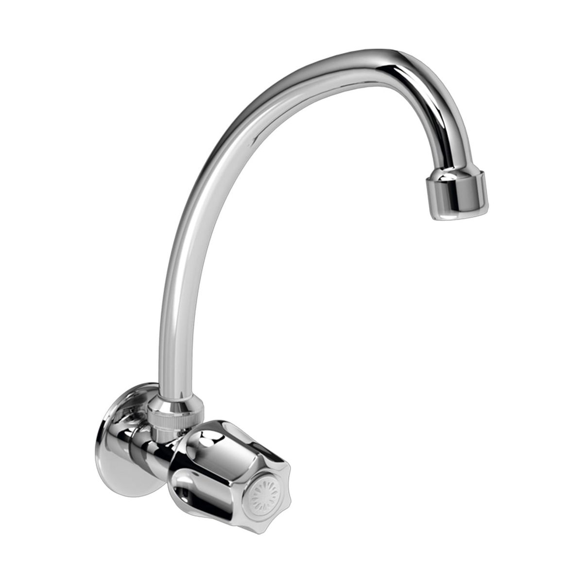 ITALGRIF - Llave para Lavadero a la pared Cromado - Bávaro Italgrif