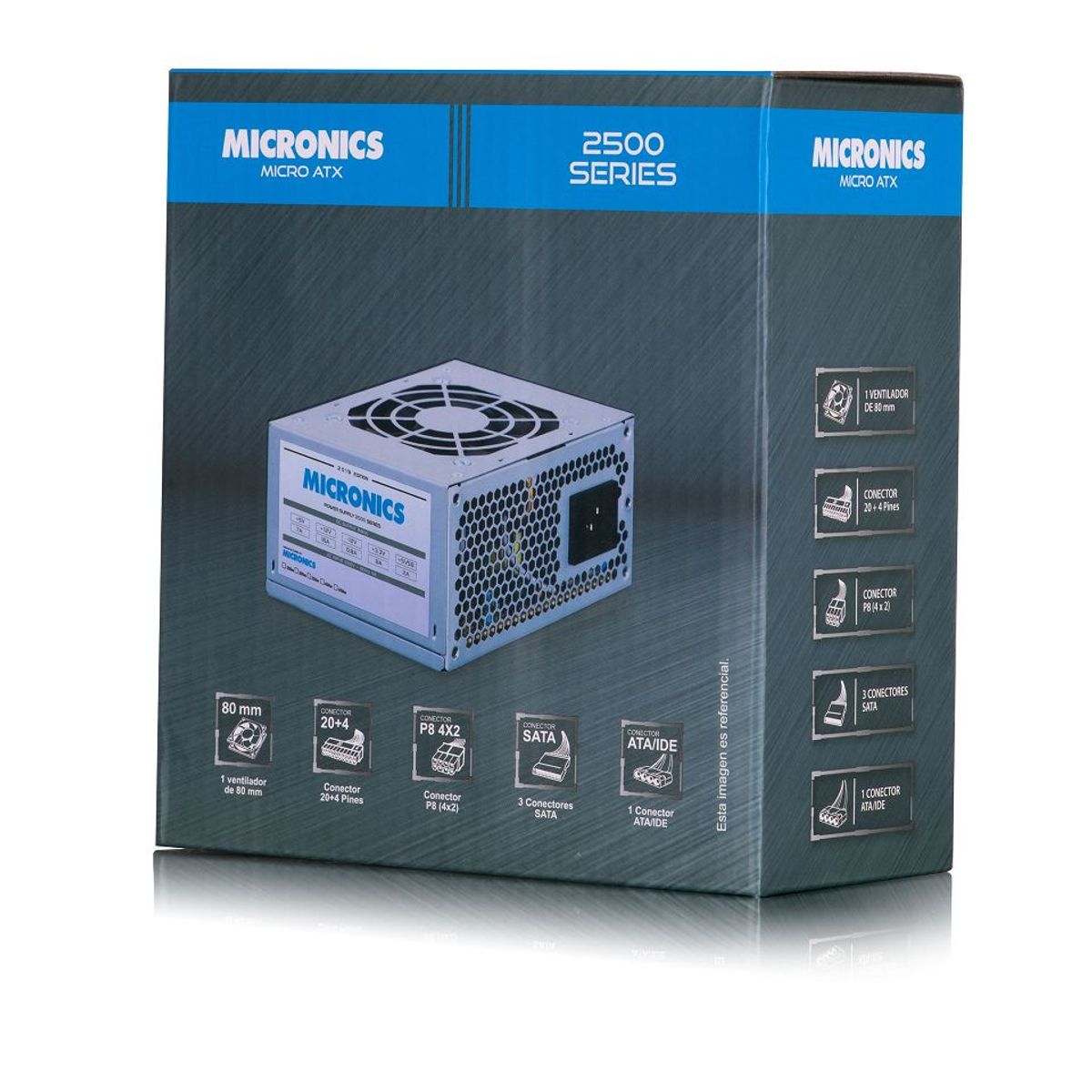 MICRONICS - FUENTE DE PODER PC MICRONICS MICROATX SX-250W650
